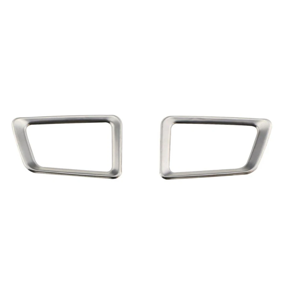 Stainless Steel for Ford Ranger Everest Endeavor 2015+ Dashboard Side AC Air Outlet Vent Cover Trim Accessories, Silver