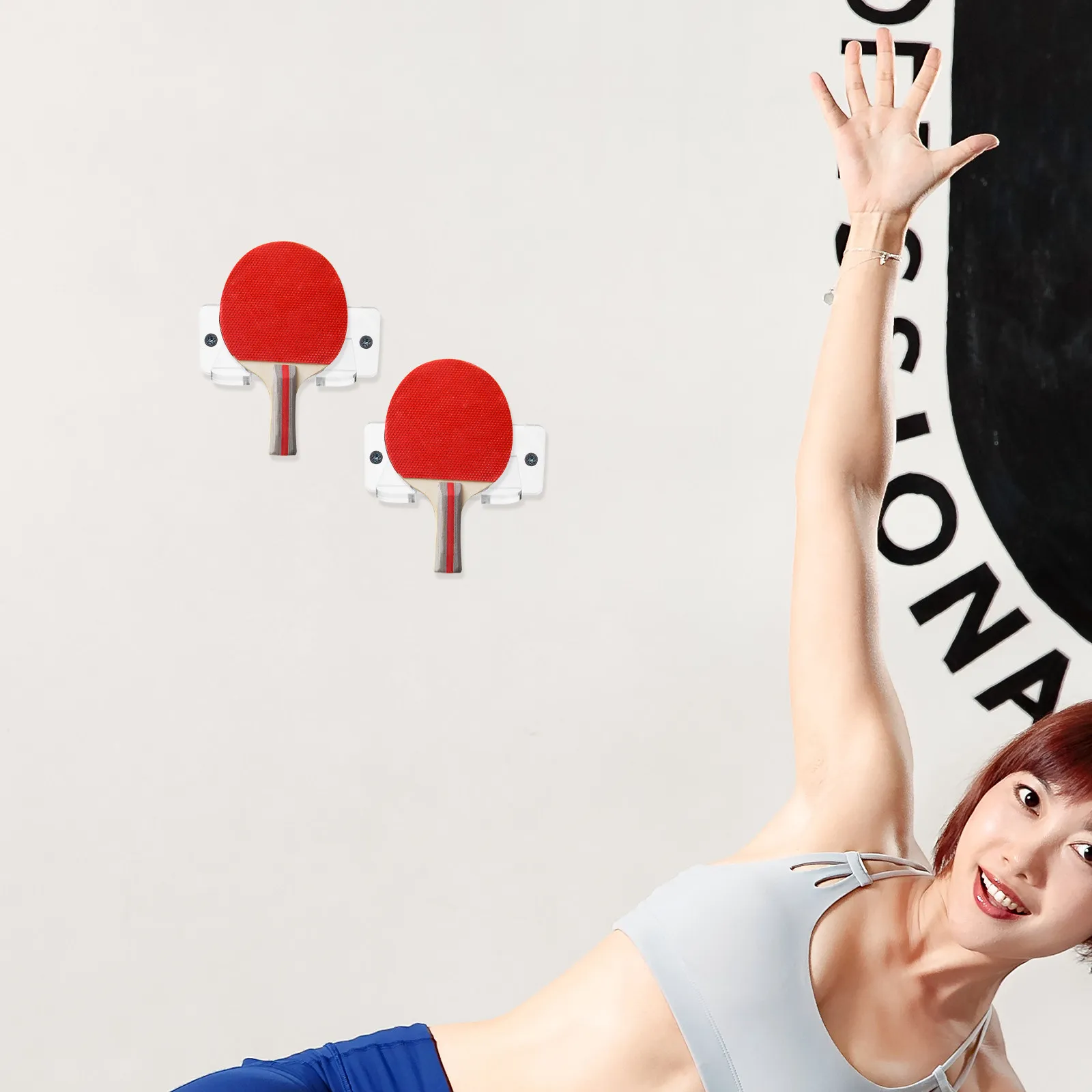 

Подставка для хранения ракеток для бадминтона, прозрачная, для демонстрации ракеток для настольного тенниса