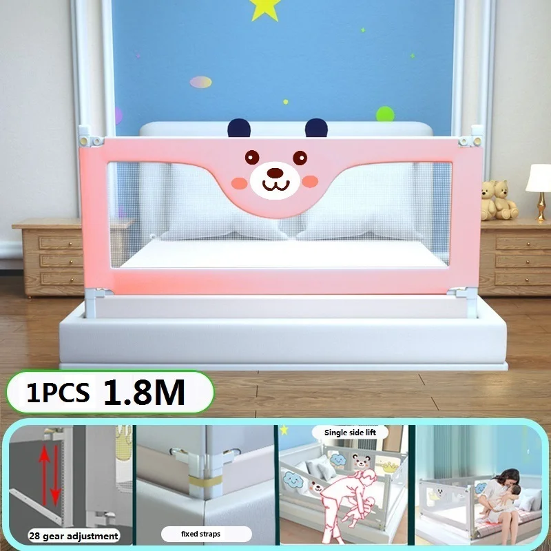 Bed Guardrail Liftable Kids Safety Guardrail  Adjustable Barrier for Bed Guardrail Washable Cloth Bed Rail Baby Playpen