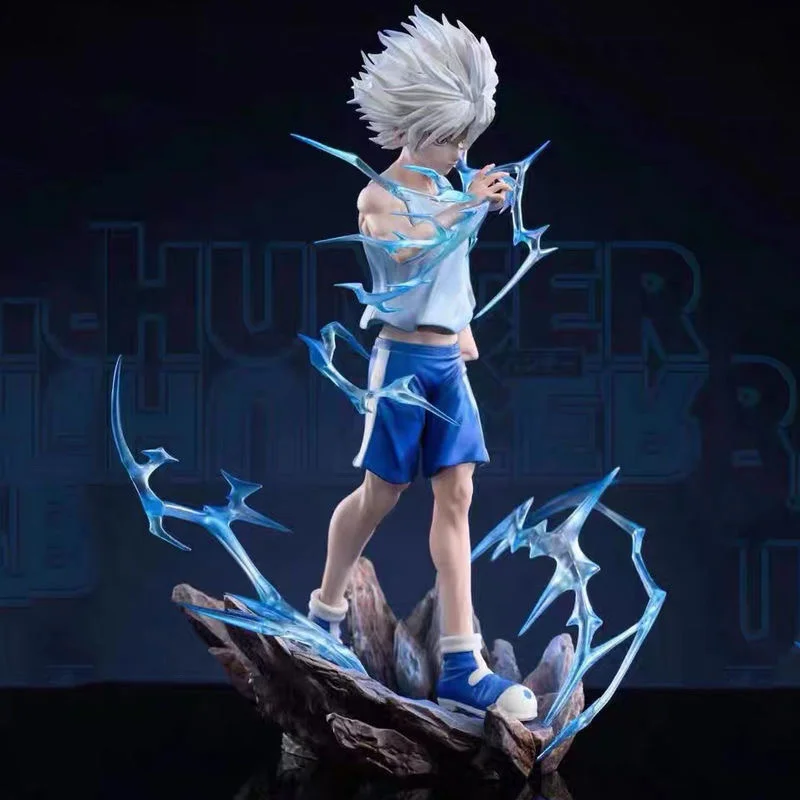 New Hunterxhunter Gk Pg Studio 2.0 Speed Killua Zoldyck Anime Figures Special Effects Speed Mode Statue Model Collection Boy Toy