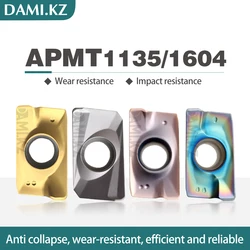 APMT Series Blade APMT1135PDER APMT1604PDER Milling Blade Contain H2 M2 QM XM FM TT TG Slot Type Numerical Control Milling Blade