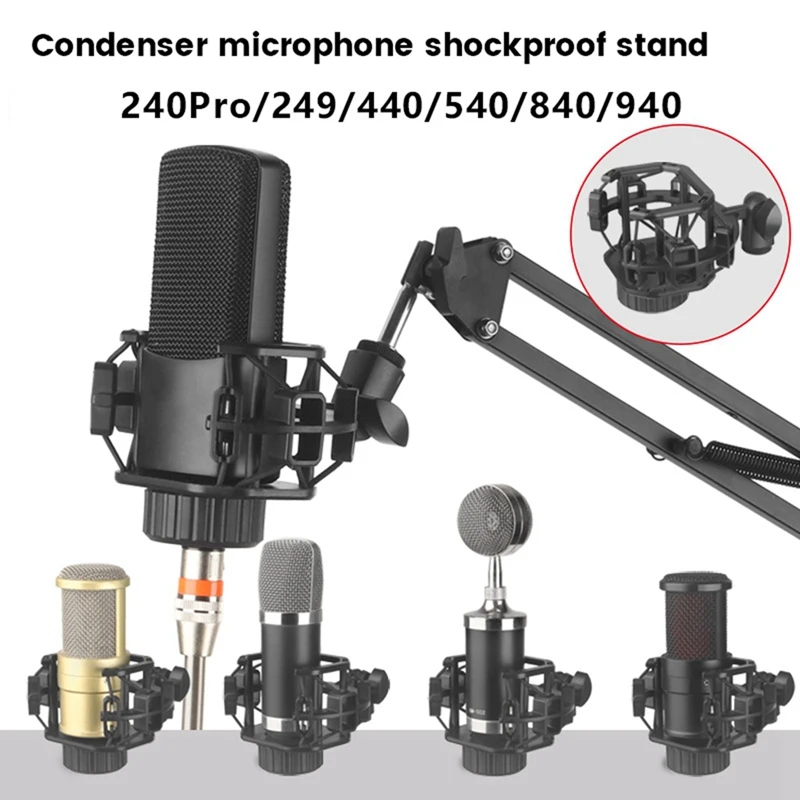 Microphone Shock Mount pour Lewitt LCT-240 diffusion en direct Mic Static Holder Support et support de microphone
