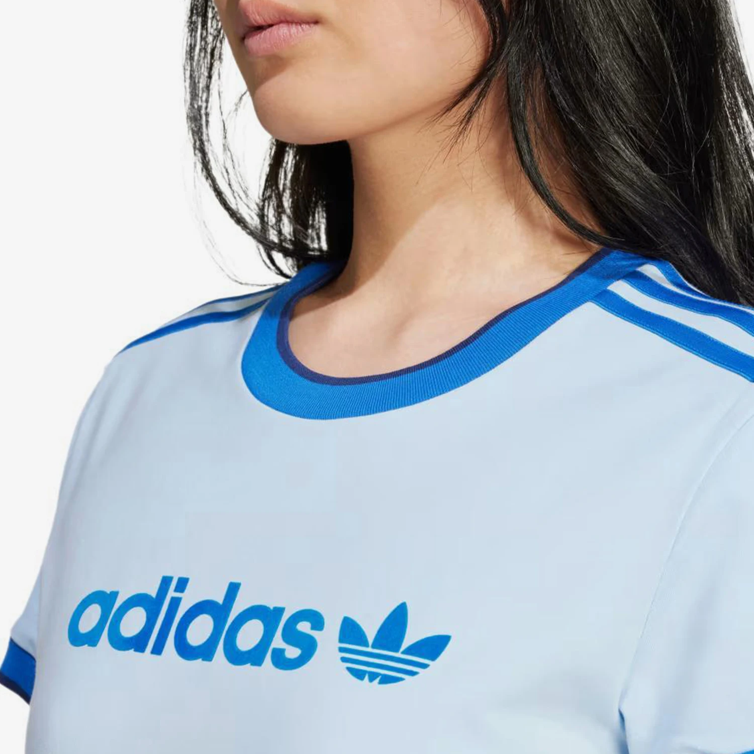 أديداس حقيقية أصول المرأة محبوك الكلاسيكية اقتصاص تنفس قصيرة الأكمام IZ2674 #4