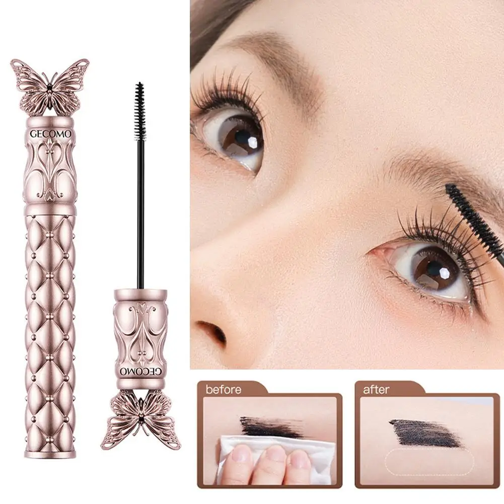 1 pz Mascara Nero Farfalla Design Ispessimento Allungamento Strumento Impermeabile Curling Mascara Liquido Occhio Fibra a lunga durata Ma E0B3