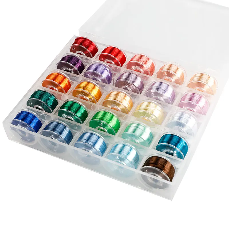 Highlighter box single-strand no-split ice silk thread, bright embroidery thread, plush thread for DIY handmade hairpin crafts