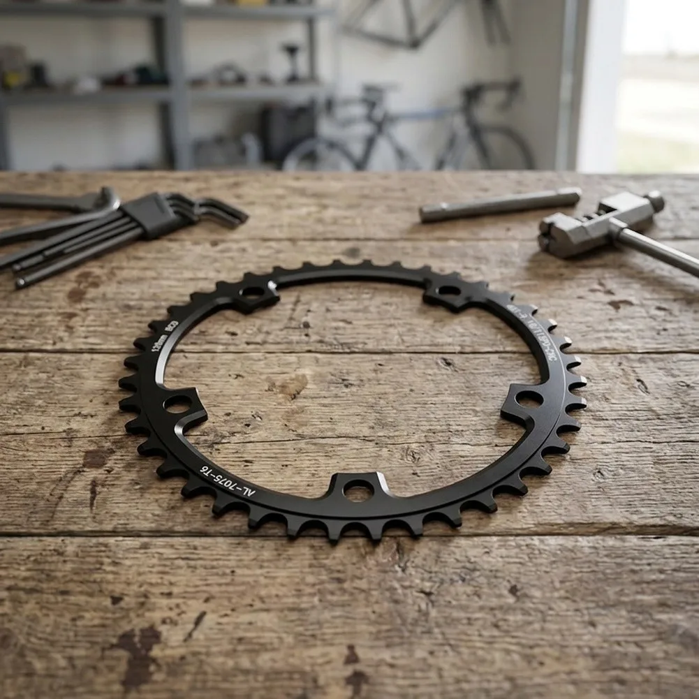 High Precision CNC Aluminum Chainring for For road Bikes 110BCD 130BCD 36T 60T Narrow Wide Design Fits 9 Speed 11 Speed Systems