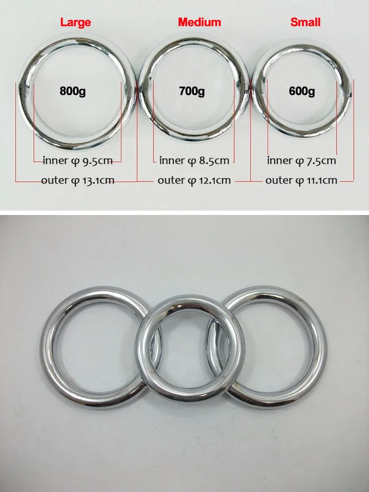 Iron ring electroplated iron hand ring tai chi iron ring 3 size kung fu weapon wushu