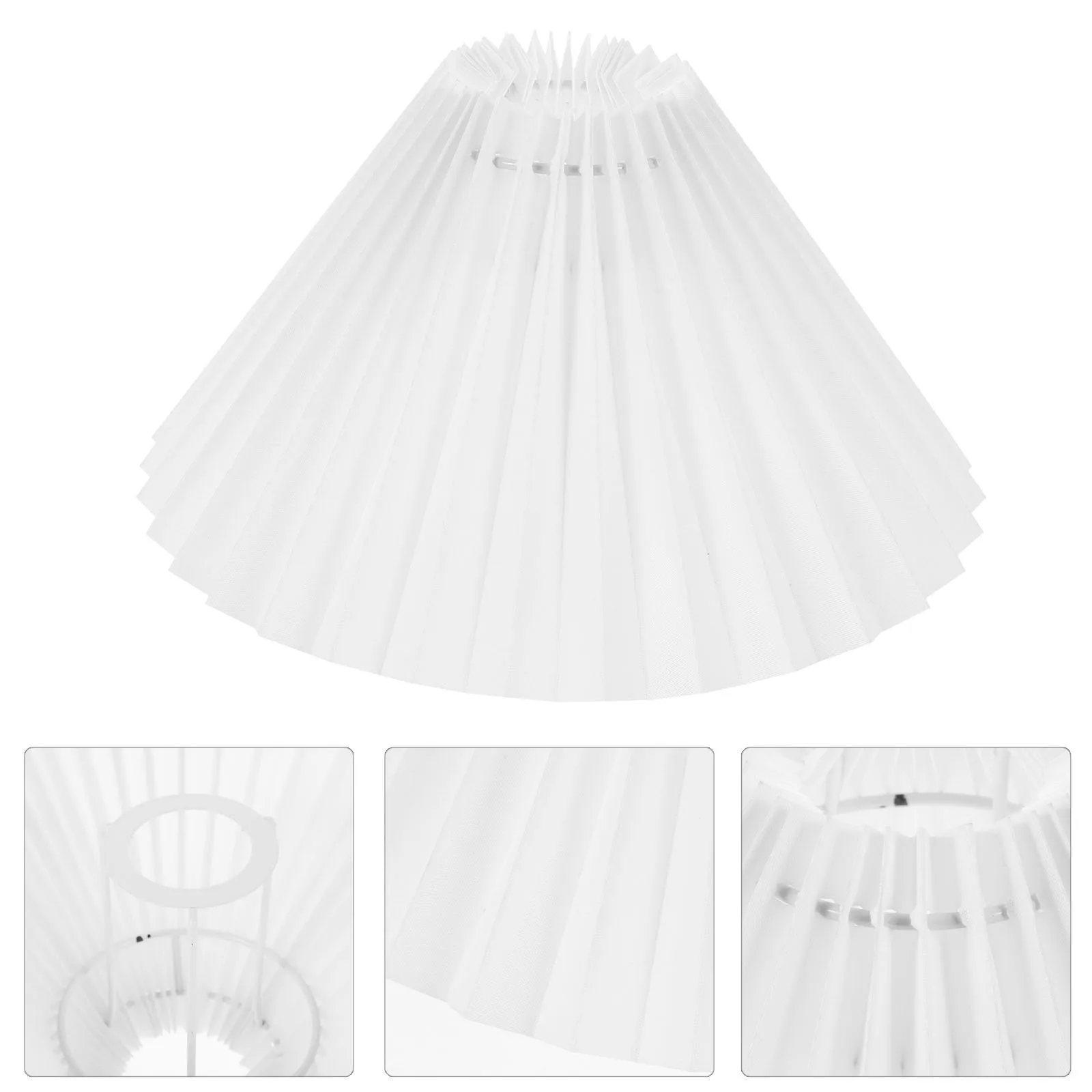 

Pleated Lamp Shade Light Shades Handmade DIY E27 Lamp Cover Cloth Bedroom Living Room Study Office Accessories Soft Bright