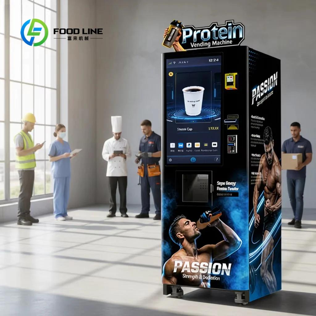 Smart Customizable Protein Powder Vending Equipment Commercial Wholesale Automatic Protein Shake Dispenser For Business Use