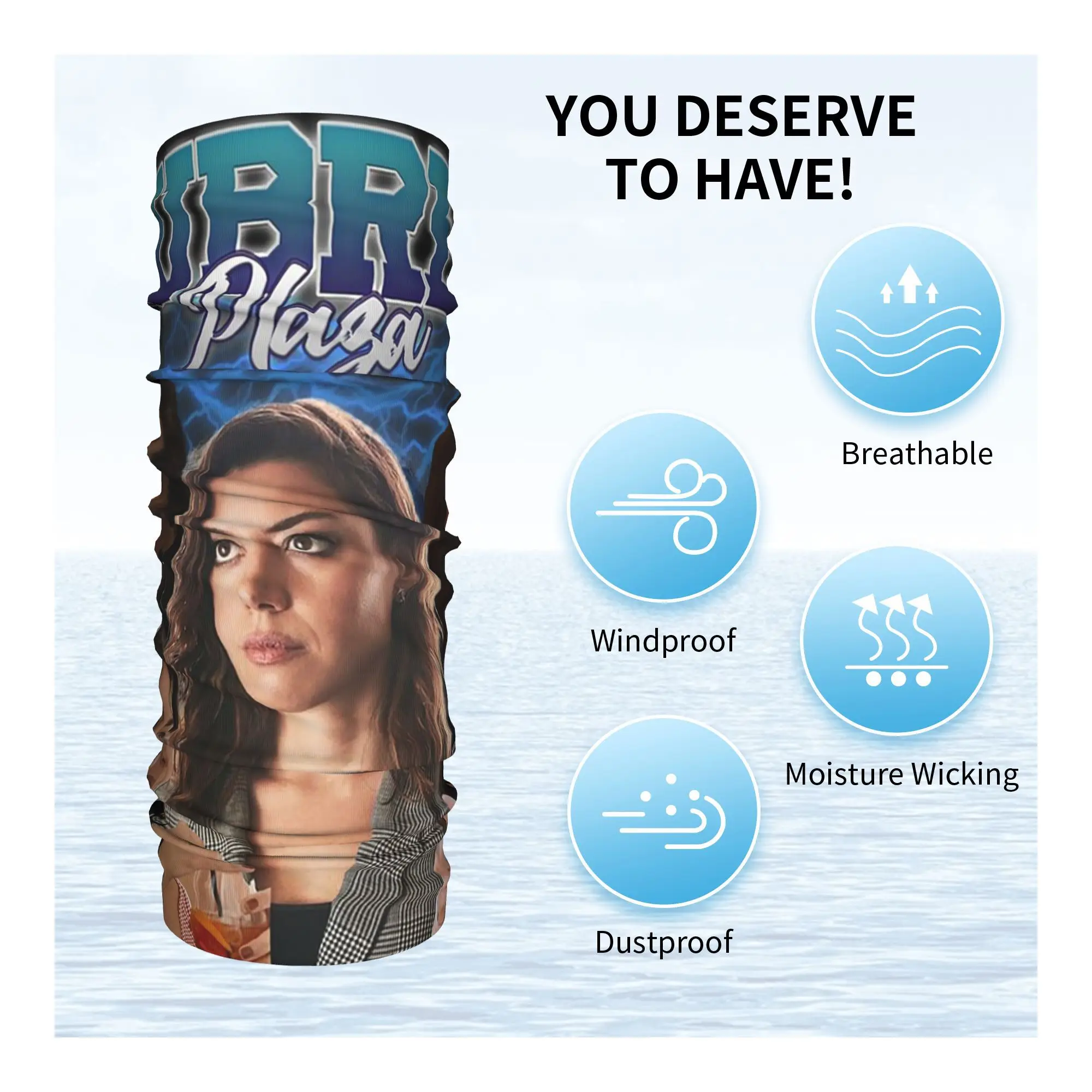 أوبري بلازا ريترو ستايل باندانا غطاء الرقبة المطبوعة الوجه وشاح متعدد الوظائف ركوب الدراجات وشاح المشي لمسافات طويلة الصيد