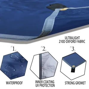 خيمة قماش مزيتة للماء سوبر لايت الشاطئ مظلة حديقة مظلة في الهواء الطلق التخييم القماش المشمع الشاطئ السياحي الشاطئ مظلة الشاطئ أعلى 6 مبيعات لمظلات رافيا - رقم 2