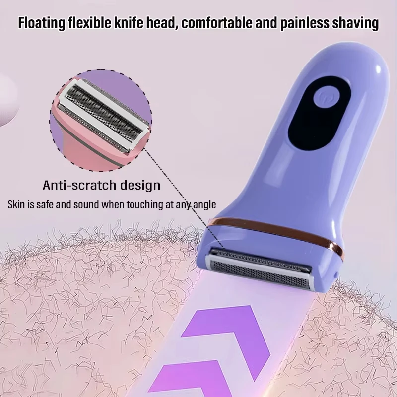 Fast Charging Electric Razors for Women Bikini Trimmer Face Shavers Hair Removal for Underarms Legs Ladies Body Trimmer