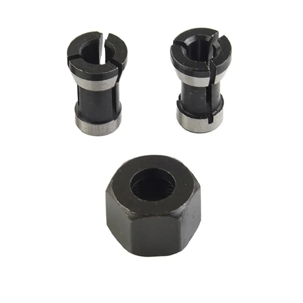 1pc M15 Screw Nut With 1/2pcs Router Bit Collet Chuck Accessories Kit Electric Router Milling Cutter 6/8mm Collet Chuck Parts