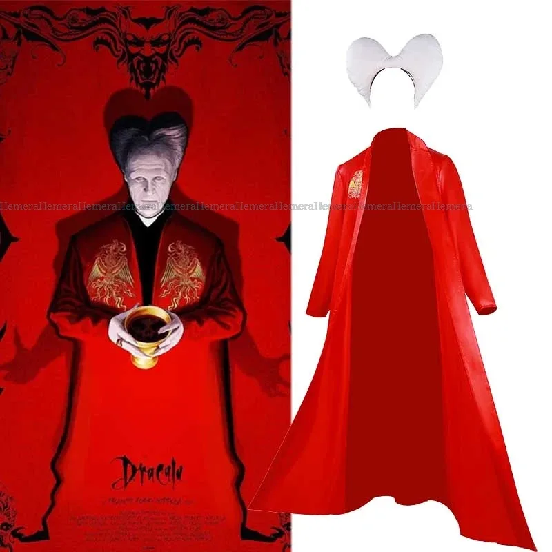 Bram Stoker's Dracula Vampire Outfit Red Halloween Christmas Party Costumes Cosplay Adult Man Halloween Cloak Classic 1992 Film