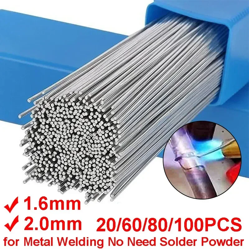 

100PCS Universal Welding Wire Solution Low Temperature Welding Flux-Cored Rods 33cm Easy Melt Aluminum Solder Powder Weld Bar