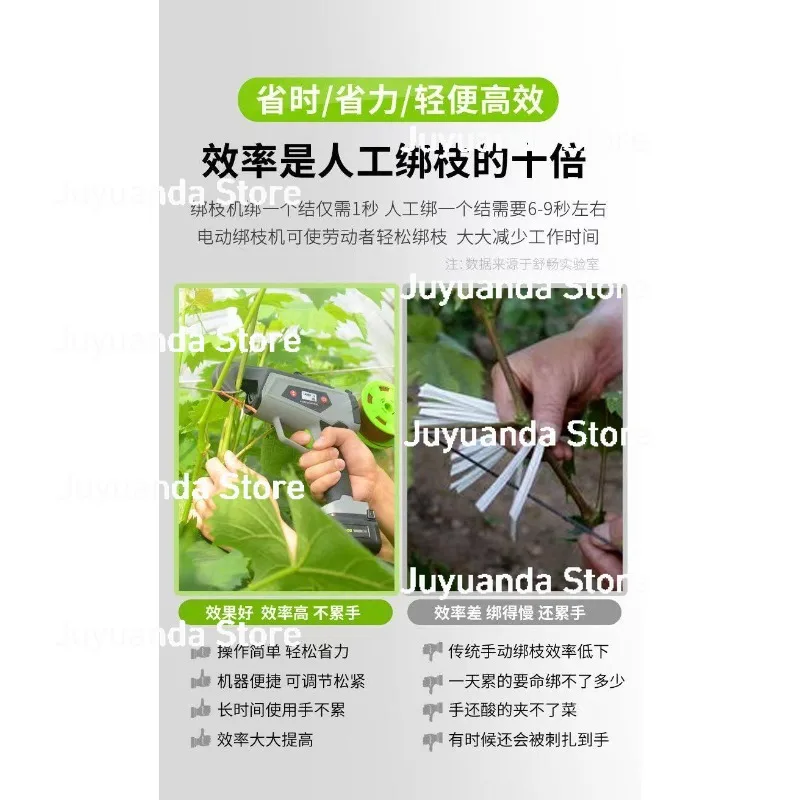 Agricultural Vegetable Grape Binding Machine, Wireless Electric Binding Machine, Electric Branch Binding Machine, Gardening Tool