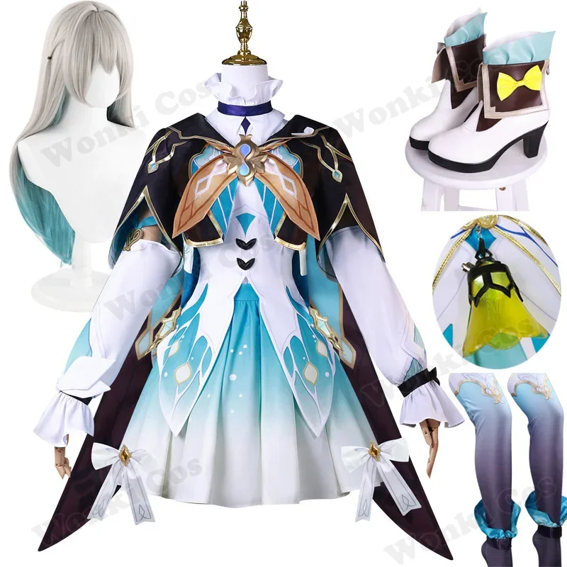 Star Rail Firefly Cosplay Peruca Sapatos Botas para Trajes de Jogo Roupas Vestido Comic Con Roupas de Festa