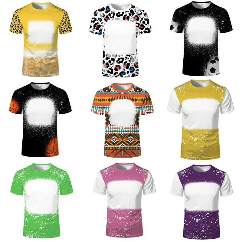 Personalized Sublimation Blank Soft Summer T-shirts Short-sleeved Gym Sports Casual Fishing Tee Tops for Heat Transfer Printing