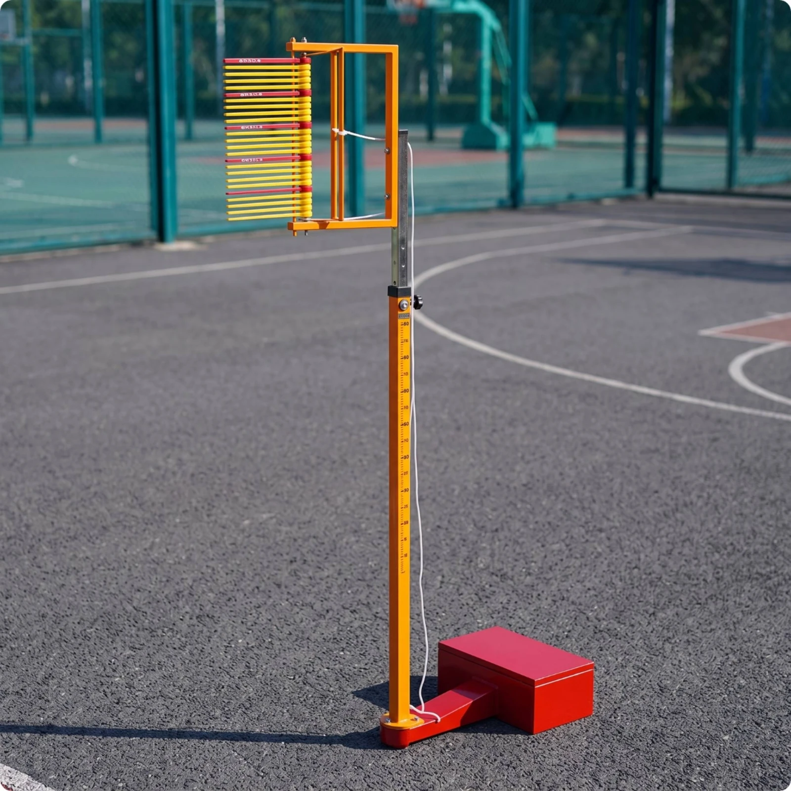 Vertical Jump Tester with Reach Panel Adjustable Vertical Height Jump Tester Marked Tall for Athletes, Basketball Exercises