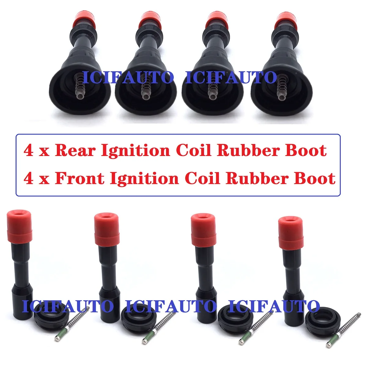 8 X Ignition Coil Rubber Boot for Honda Jazz & for Civic VII 1.3L L13A1 LDA1 30521PWA003, 30521PWAS01, 30520PWAS01, 30520PWA003