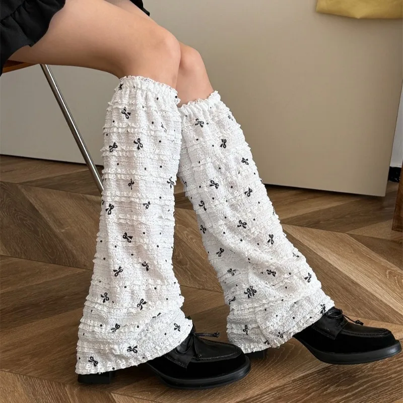 Calentadores de piernas delgados de nailon de estilo japonés para mujer, medias por encima de la rodilla, calcetines para niñas dulces JK Lolita, cubierta de pie