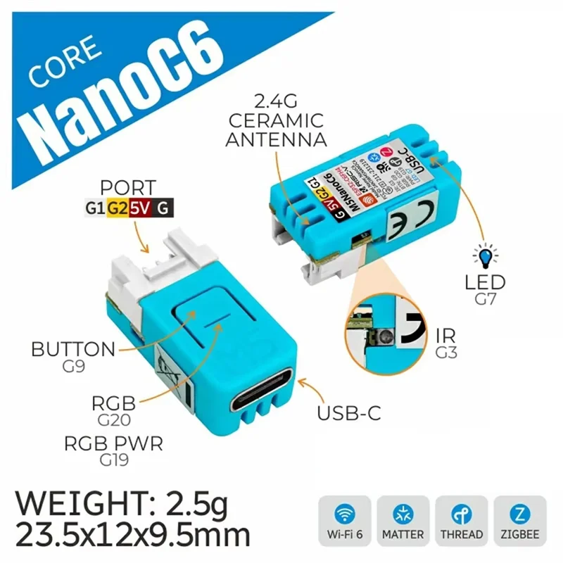 지능형 주거 시스템용 ABMF-Iot 개발 보드 키트 Nanoc6 Dev Kit Iot 개발 보드 ESP32-C6FH4