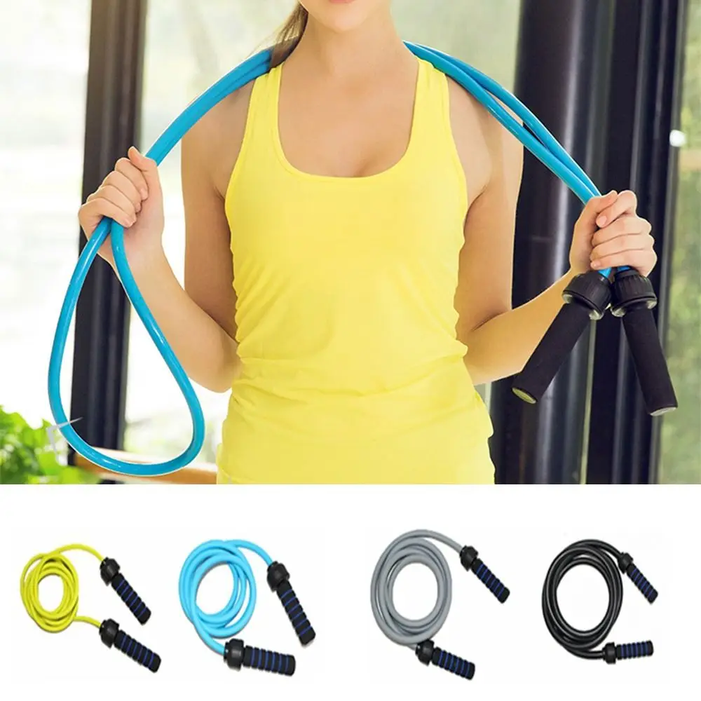 Fitness Adjustable Length Weighted Jump Rope Foam Handles Reusable Heavy Skipping Rope Portable Durable Athletic Rope Men