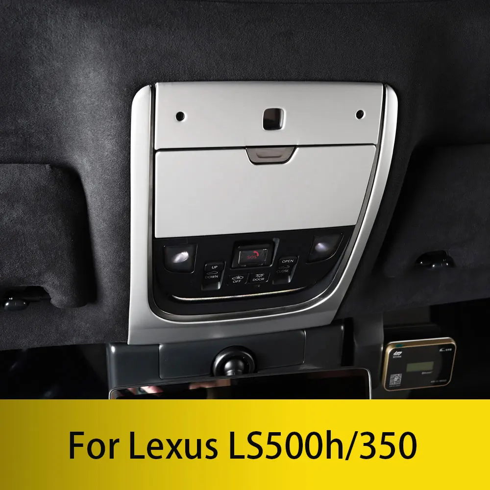 For Lexus LS350/500h 18-24 front roof reading light frame glasses box decorative sequins for retrofitting