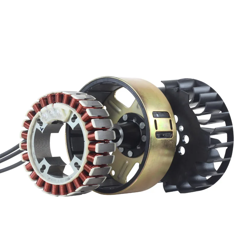Range extender generator rotor coil magnetic cylinder stator accessories universal pure copper 60V48V72V3500W