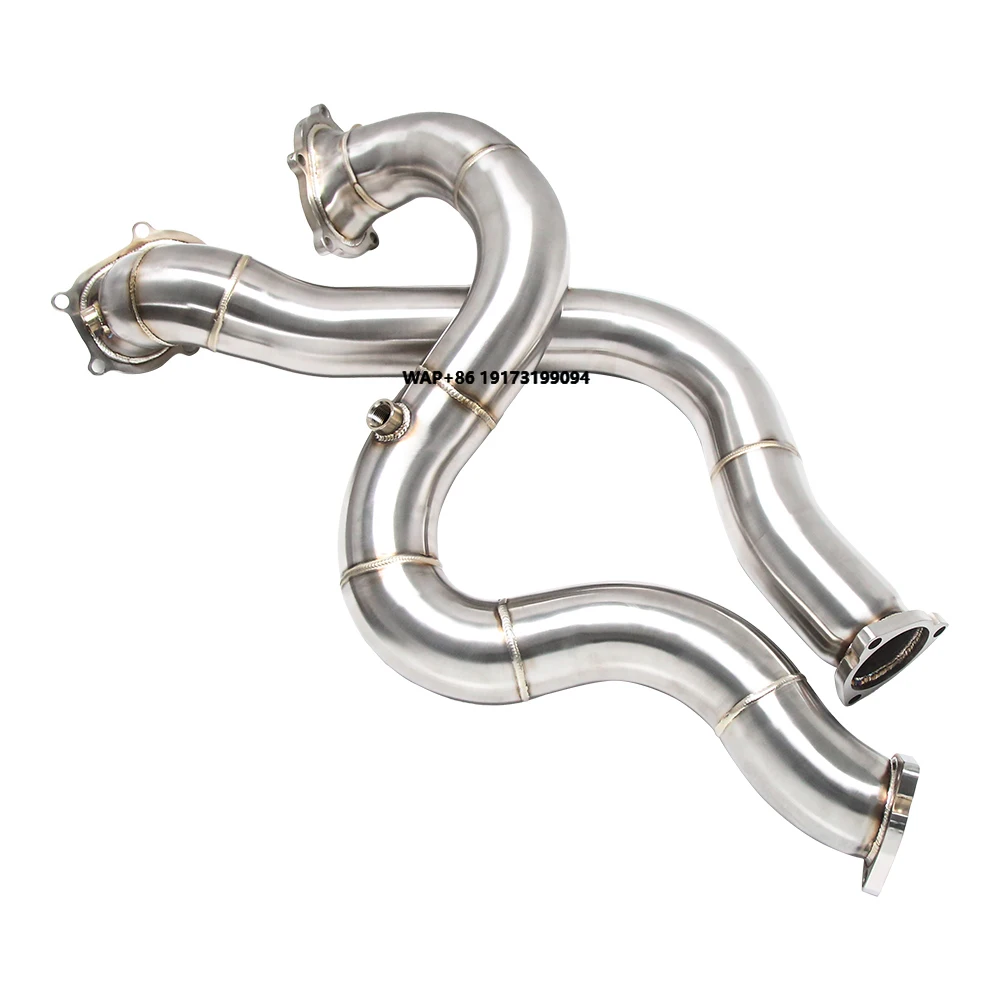 

for A-udi C7 C7.5 RS7 RS6 S6 S7 4G 4.0T TFSI QUATTRO 2012-2018 Race Down Pipes Downpipe