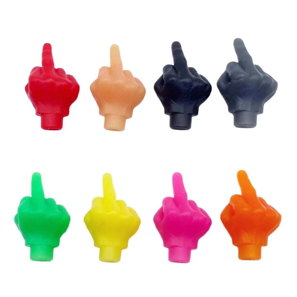 

1/8pcs Funny Creative Spoof Car Tire Valve Stem Caps Luminous Valve Cores American Tire Valve Core Caps Auto Parts Decorations