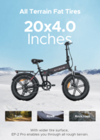 2024 ENGWE EP-2 Pro Folding Electric Bike 20 Inch Fat Tire 750W Motor 48V 13Ah Battery 35km/h Max Speed 100km Range Bicycle