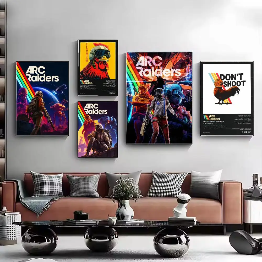 Shooting Game A-ARC Raiders Poster Stylish Wall Art Print for Living Room Bedroom Study Office Café Home Decor Modern Gift