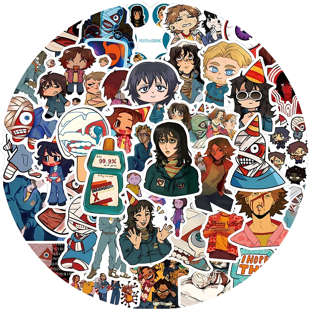 สติกเกอร์เกมล้างปากสยองขวัญ 10/30/55 ชิ้น สติกเกอร์กราฟฟิตี้สำหรับเด็ก ของเล่น DIY สมุดภาพ โทรศัพท์ กระเป๋าเดินทาง รถยนต์ สติกเกอร์การ์ตูนสุดเท่