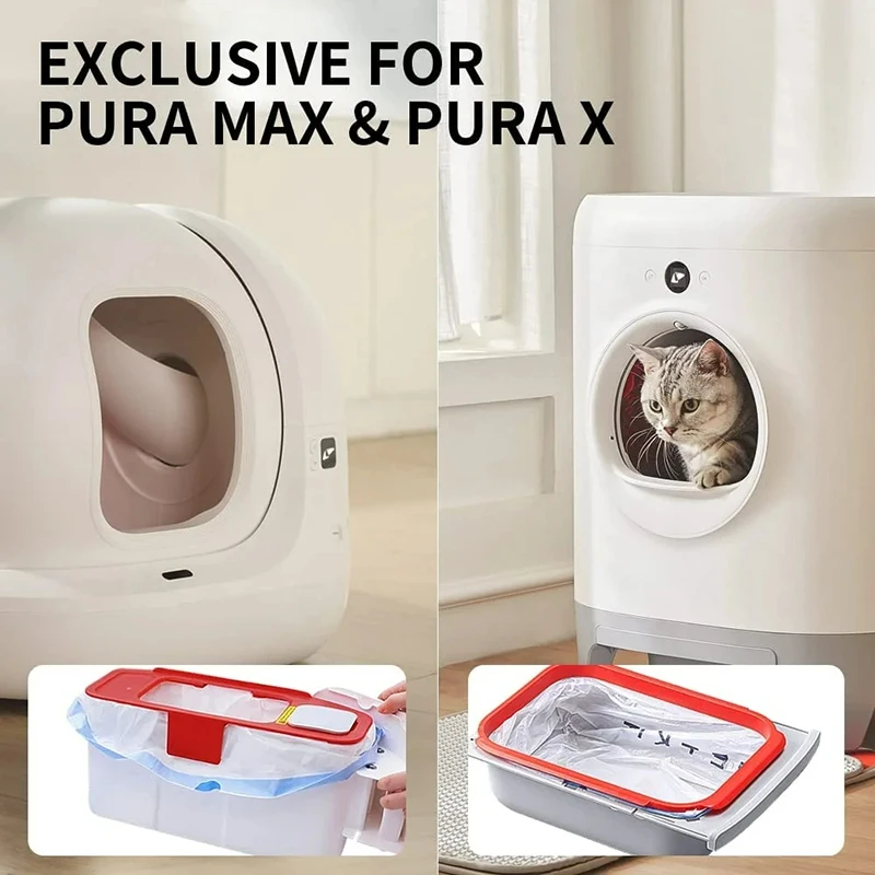 PETKIT-bolsa de basura de repuesto para caca de gato Pura X Pura Max, autolimpieza automática, suministros de limpieza