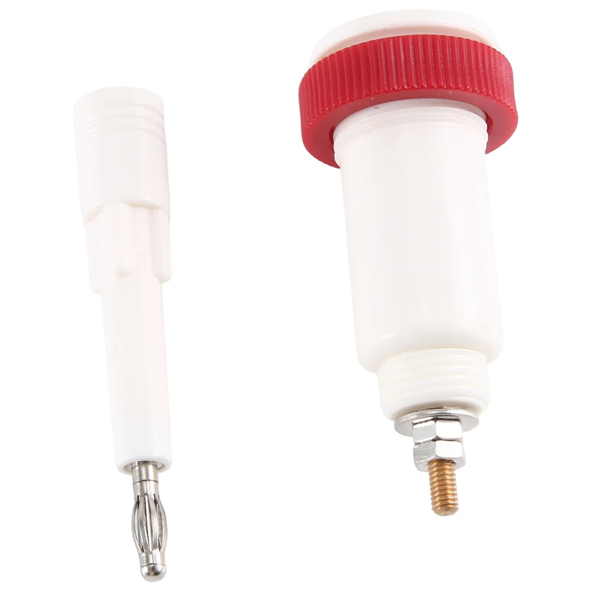 

AA08I 2 Pairs of 4 mm Banana Cross Jack 10Kv -30Kv High Voltage Connector Plug and Socket Power Supply Test Instrument