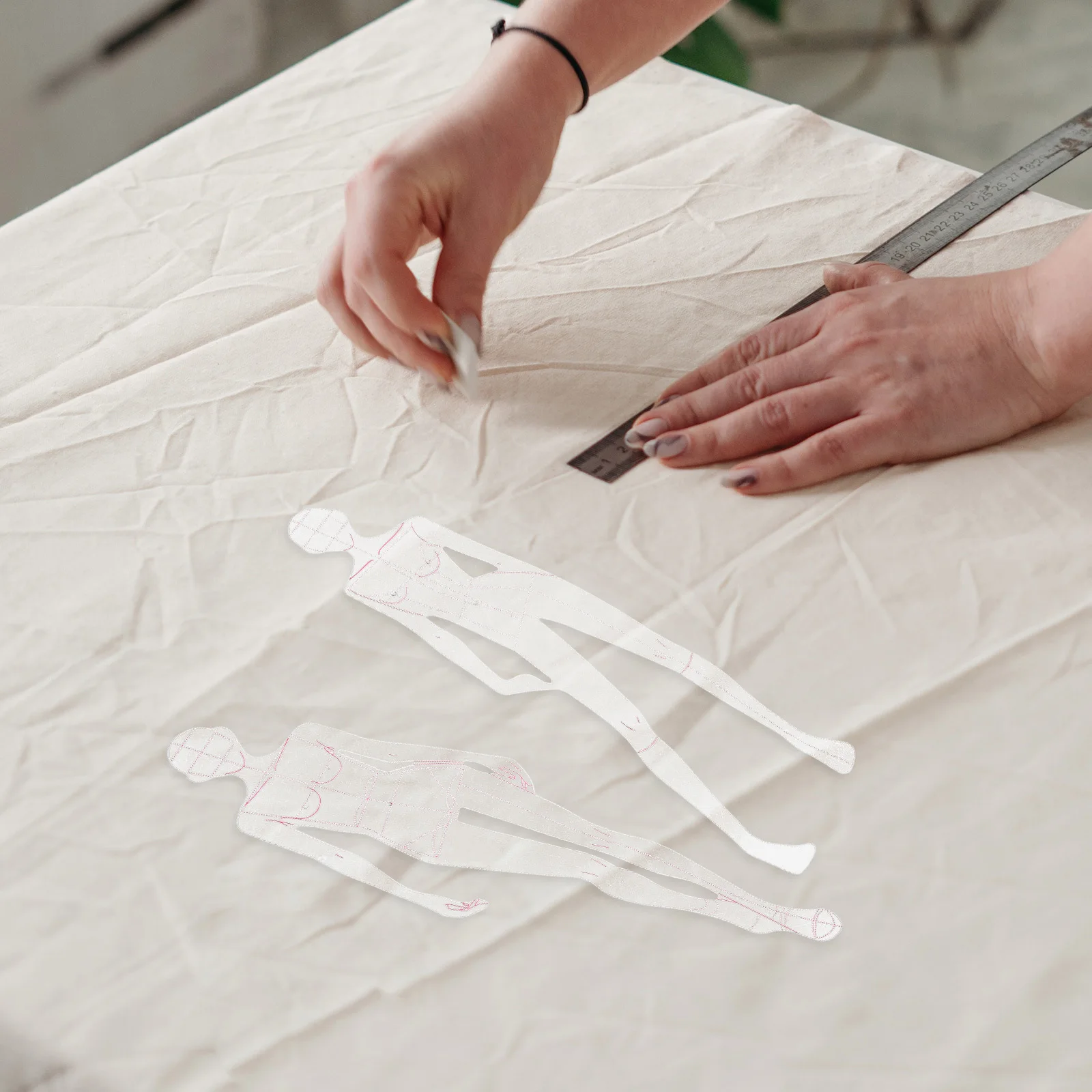 1 مجموعة قياس منحنى حاكم دائم خفيفة الوزن الإناث الإنسان تصميم خياط أداة للحرف اليدوية الملابس الخياطة الرسم خليط