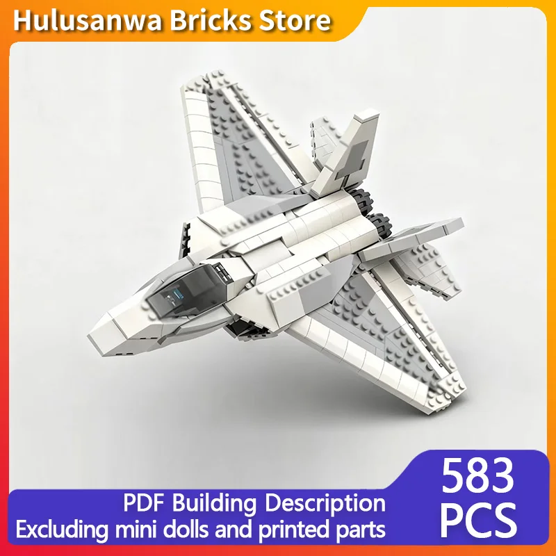 

F-22 Raptor WW2 военные истребители MOC строительные кирпичи военное оборудование модульные технологии подарки праздник сборка детские игрушки