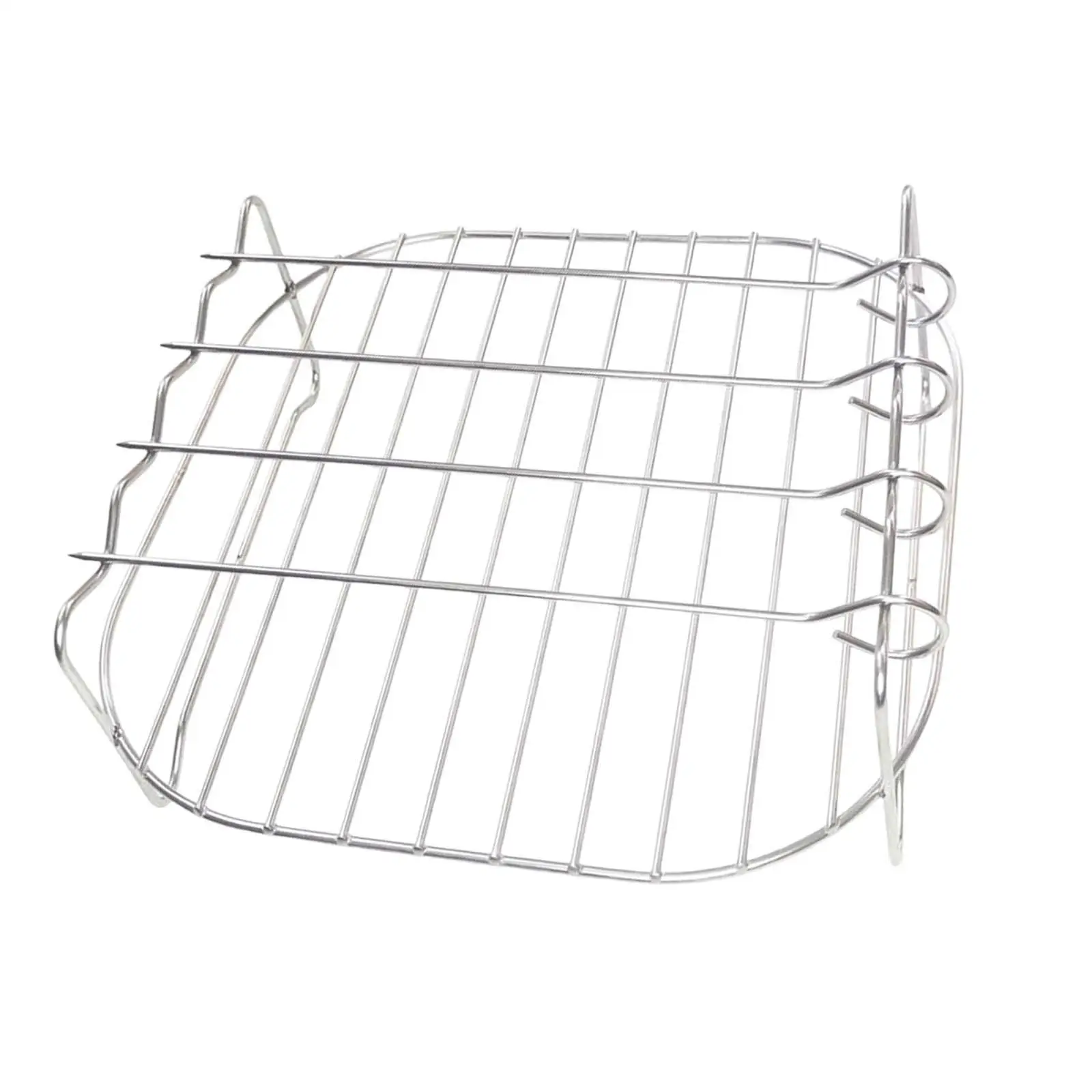 حامل مقلاة هوائية ممتاز ، رف شواء متعدد الاستخدامات للشوي والخبز