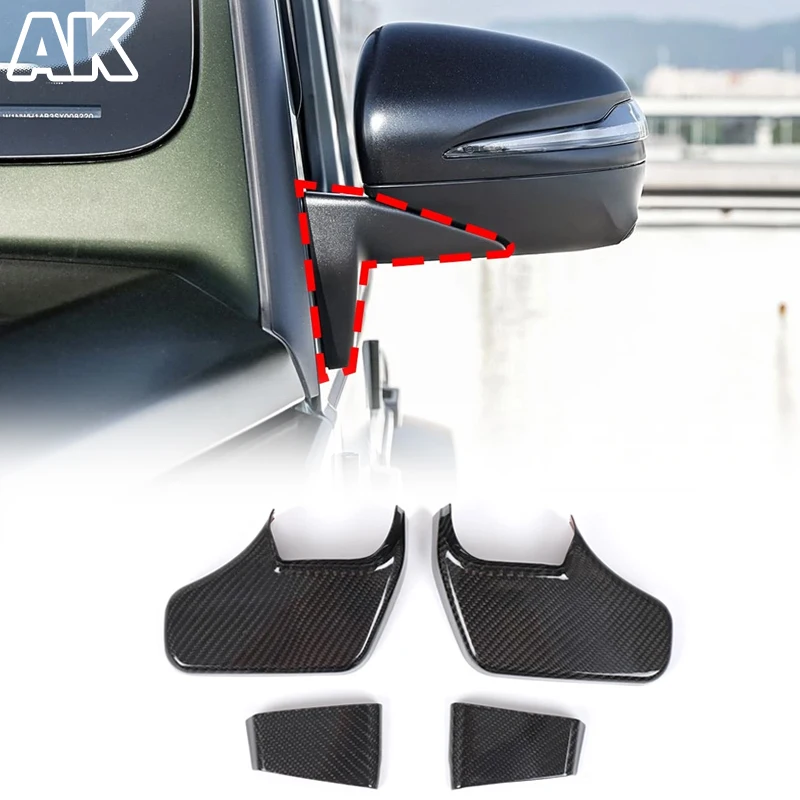 

For Mercedes-Benz G Class W465 G500 G550 2025 Real Carbon Fiber Car Rearview Mirror Base Trim Cover Car External Accessories