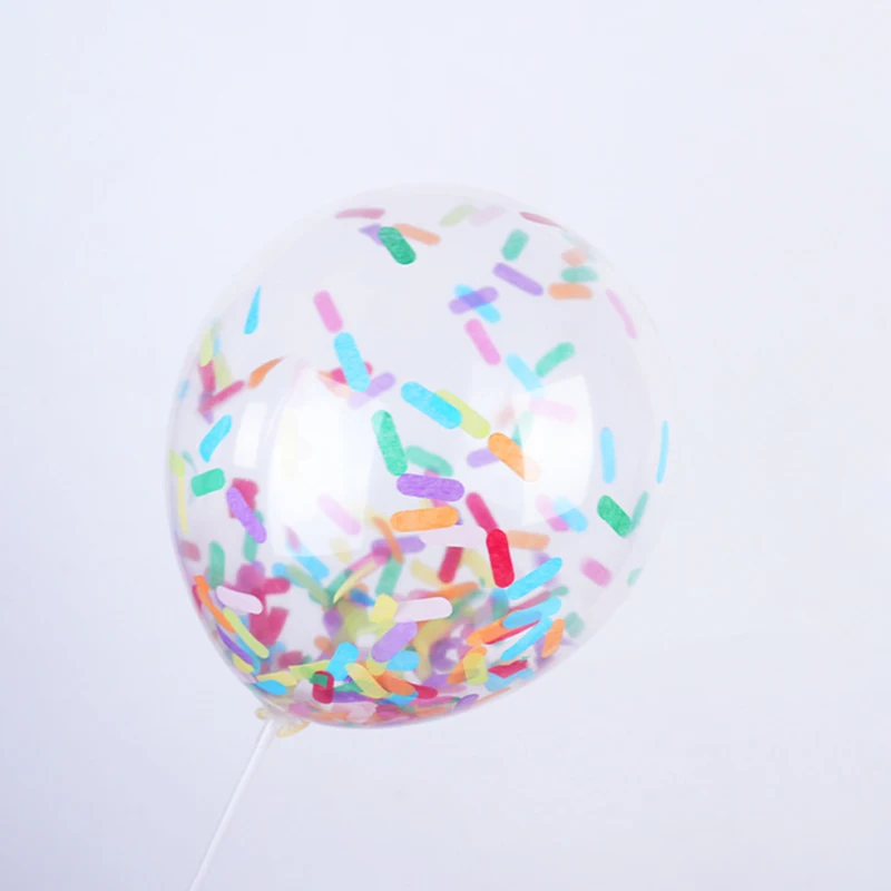 10/20/30pcs 12inch Confetti Ice Cream Confetti Balloon Birthday Party  Baby Shower Wedding Christmas Decoration Scene Layout