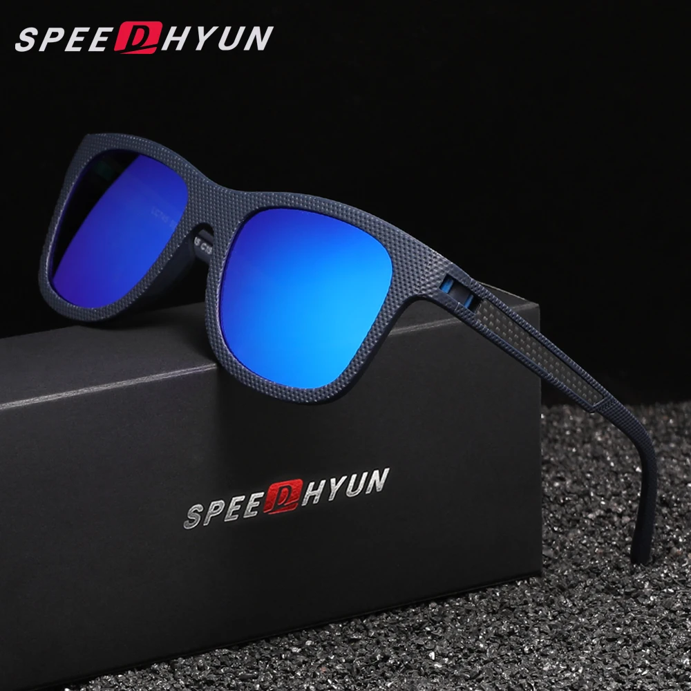 SPEEDHYUN Causal Polarized Sunglasses Men/Women Anti-UV400 Eye Protect Sunscreen Glasses Driving Outdoor Anti-glare Eyewear