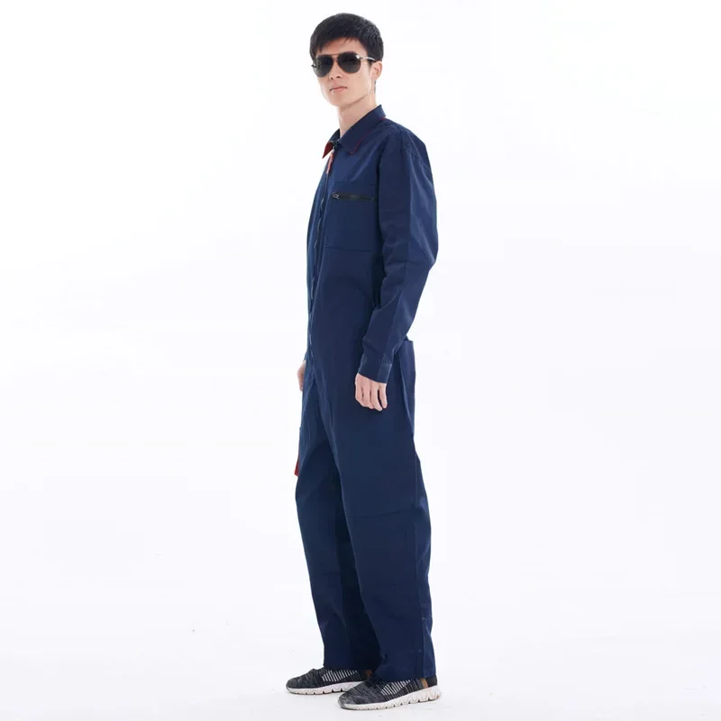 DurableLabor Insurance Clothes Work Clothes Set Thickened Wear-resistant Workshop Clothes Zipper Large Pocket Shrink Waist Tooli