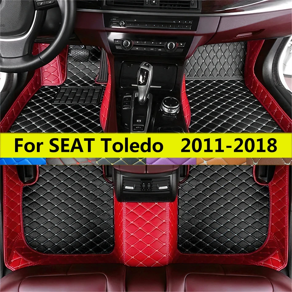 

Автомобильные коврики подходят для SEAT Toledo Mk4 KG 2011 2012 2013 2014 2015 2016 2017 2018 Автоматические кожаные подушечки для ног Полный комплект ковриков