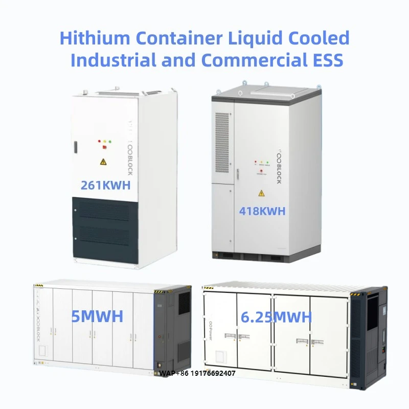 Hithium 261KW 418KWH 5MWH 6.25MWH Industrial Commercial ESS Liquid Cooling LiFePO4 off Grid Solar Power Station