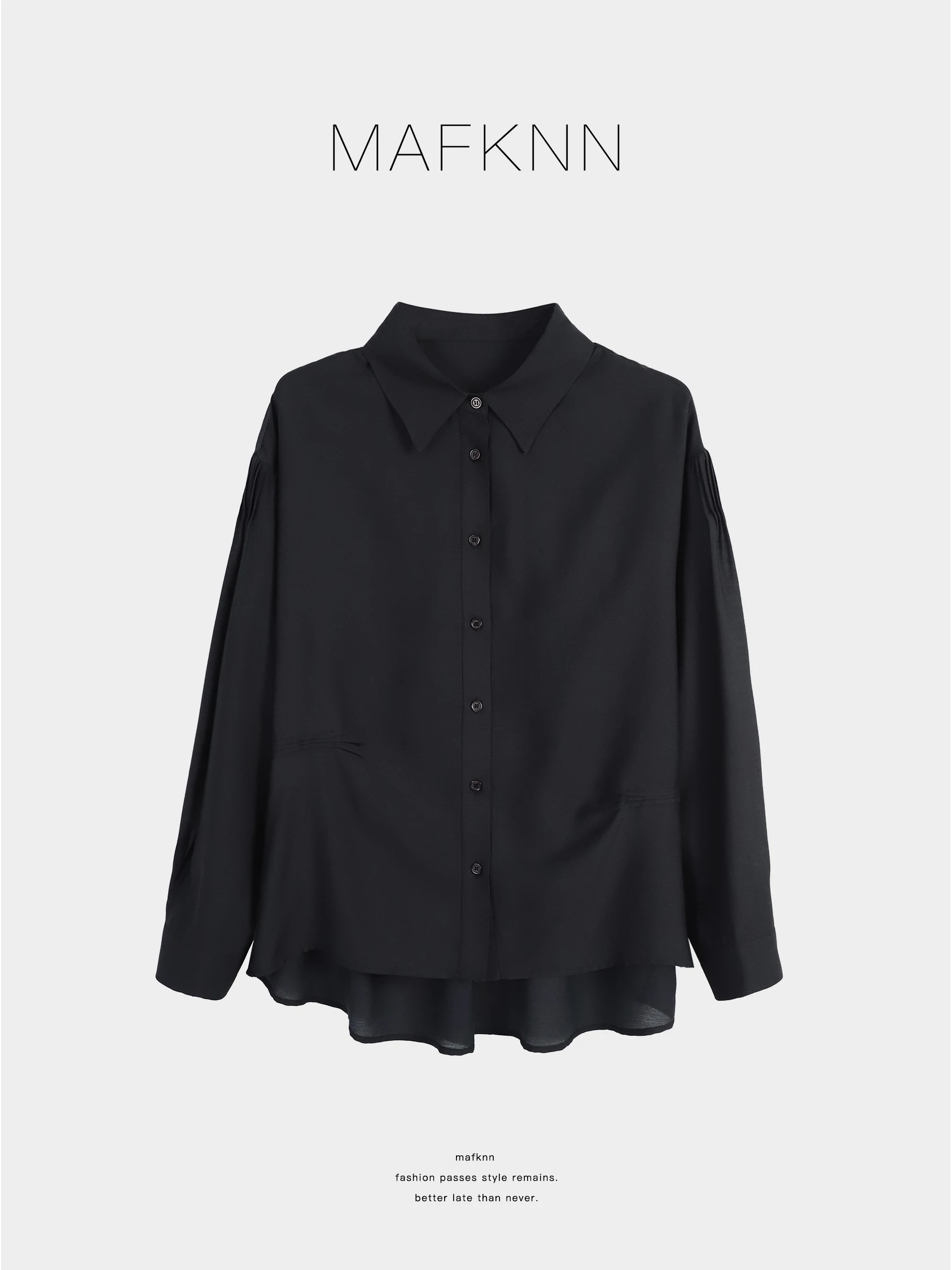 

Женская рубашка JiJi Private Label из ацетатной ткани с микропузырьковой текстурой, больших размеров, приталенная, на пуговицах, весенняя, повседневный стиль, из полиэфирного волокна