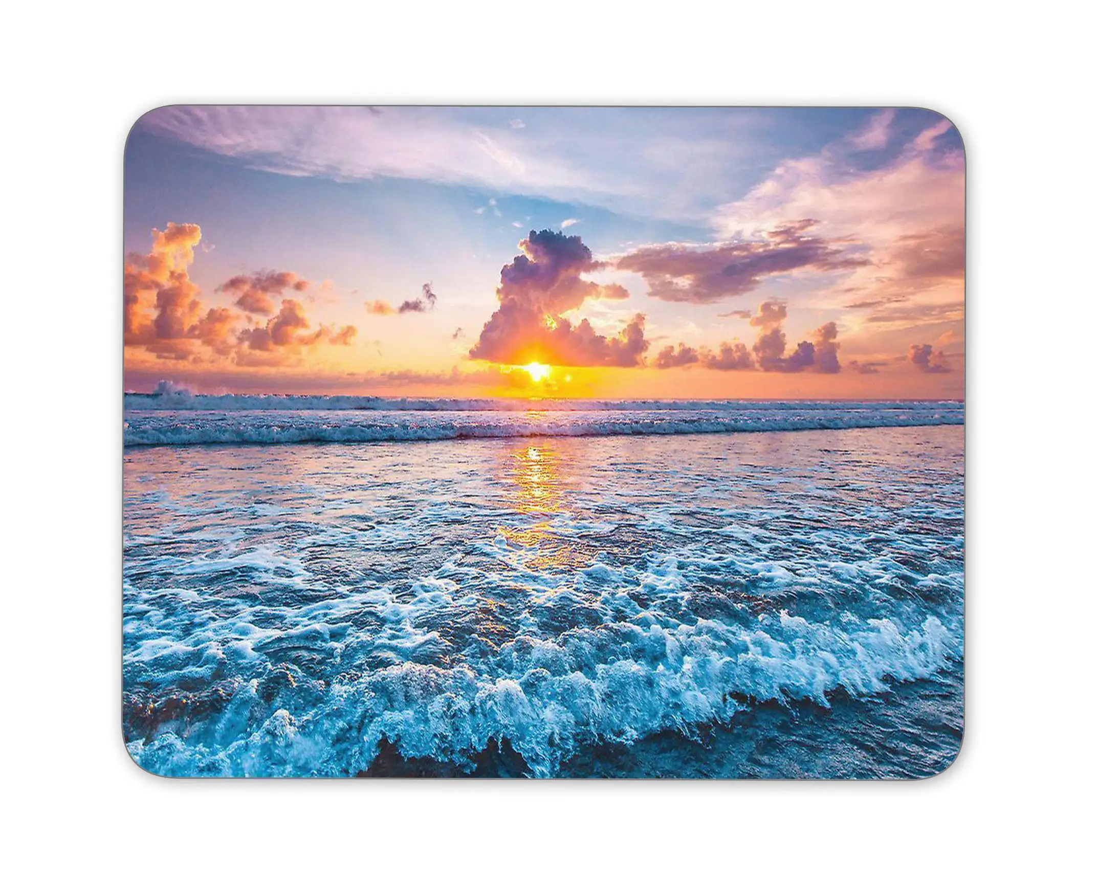 

Beautiful Sunset On The Ocean Printing Gaming Mousepad Gamer Mouse Mat Keyboard Mats Desk Pad Mousepads 22x18cm For Computer