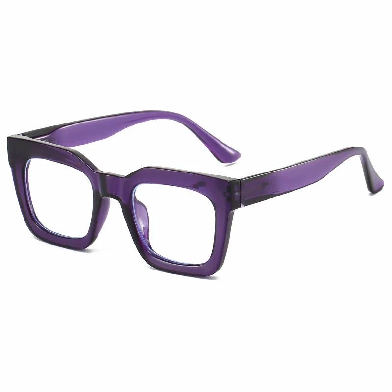 Square Frame Spring Leg Eyeglass Frames for European and American Men and Women, Middle-Aged and Elderly Reading Glasses
