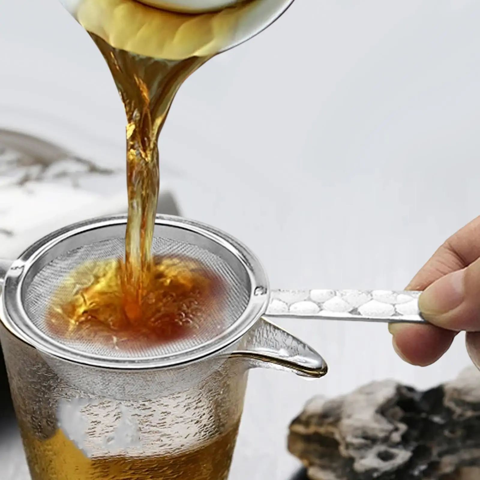 차 여과기 차 주입기 다도 액세서리 휴대용 스테인레스 스틸