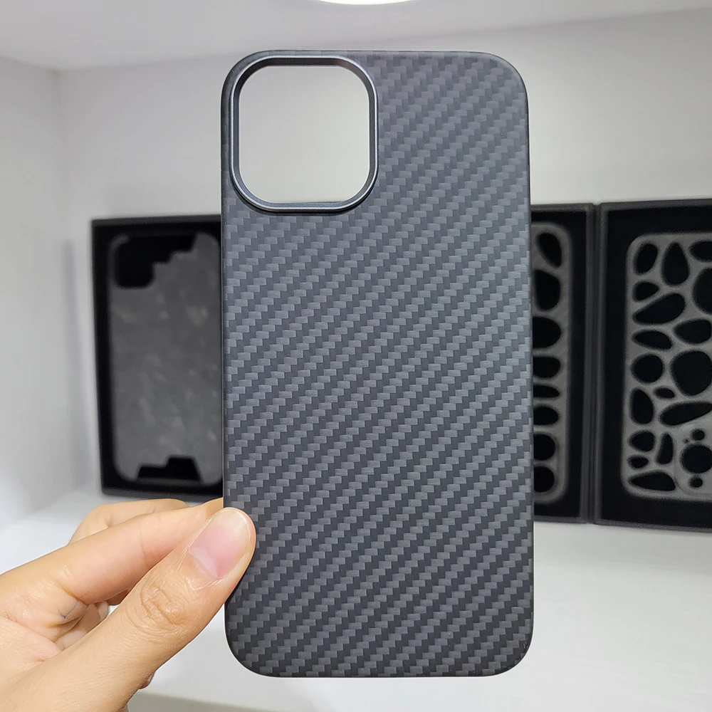 YTF-carbon Carbon fiber case For iphone 12 Pro case Lens metal ring protection Ultra-thin anti-drop iphone 12pro max over color